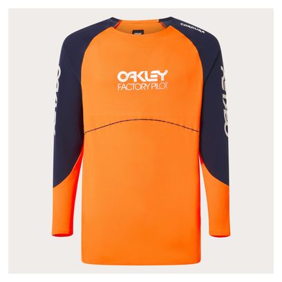 Maillot Manches Longues Oakley Maven Scrub Orange/Bleu