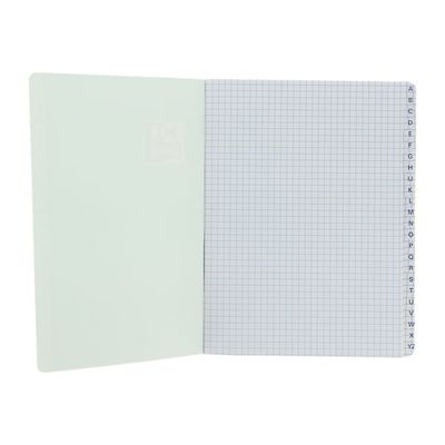 Oxford - Répertoire 17 x 22 cm - 120 pages - petits carreaux (5x5 mm) - disponible dans différentes couleurs