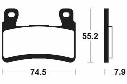 Plaquettes de freins Tecnium Racing métal fritté - MRR394