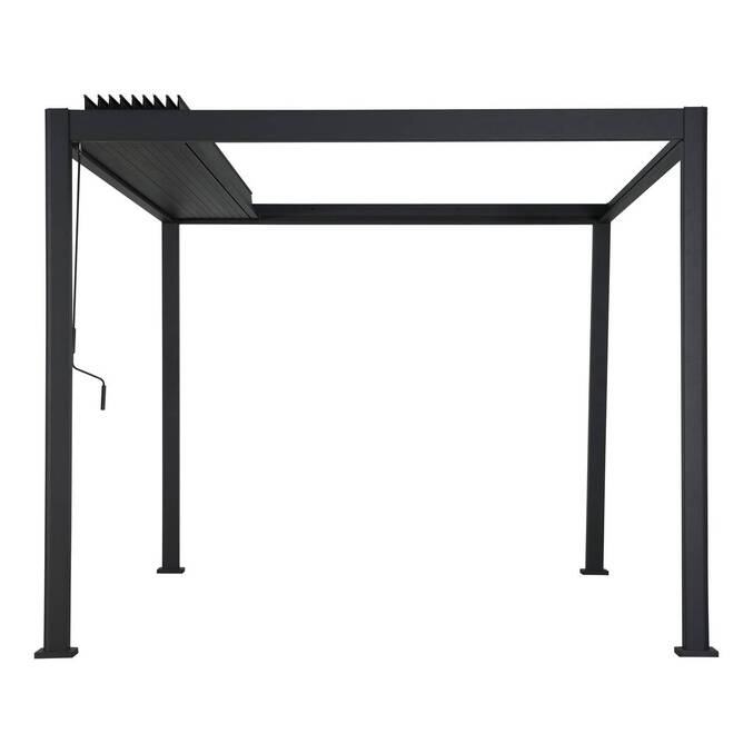 Pergola bioclimatique rétractable EVORA Gris