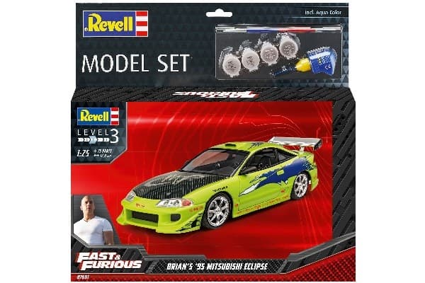 Revell Modellsett Fast & Furious Brians Mitsubishi fra 1995
