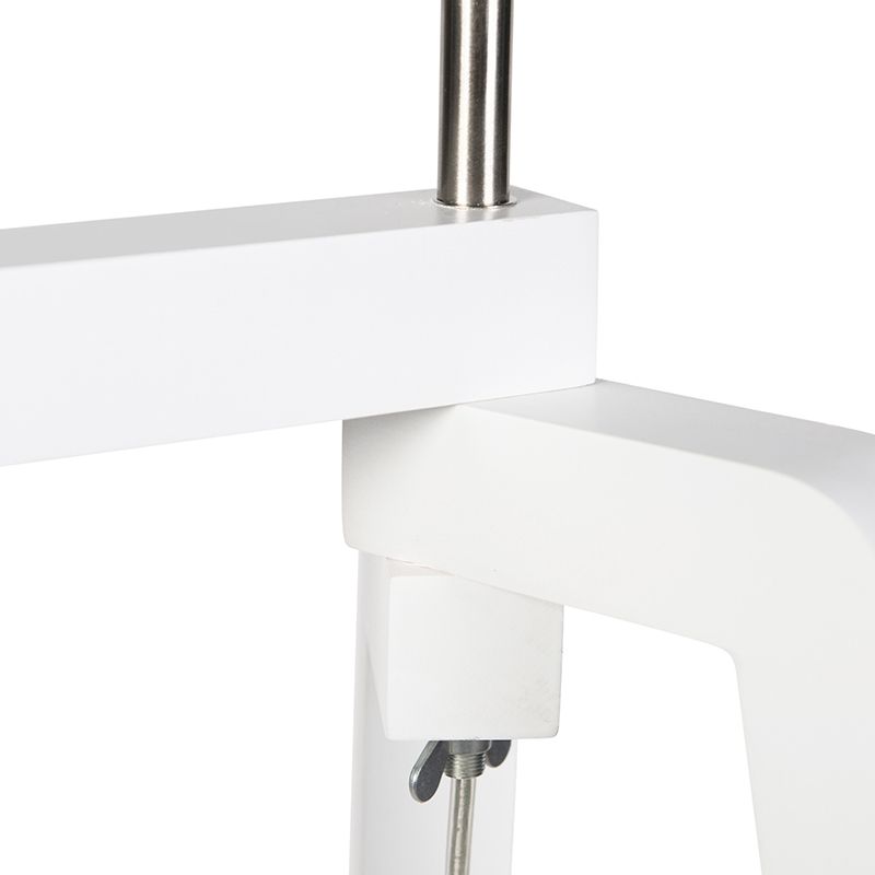 Moderne vloerlamp wit zonder kap - Puros