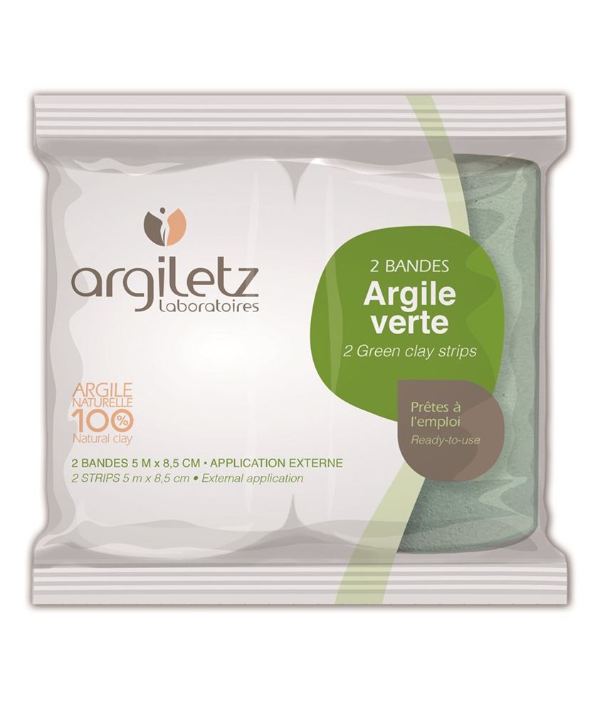 ARGILETZ Heilerde grün Instant<br>2 Stück, 5mx8.5cm, Binden
