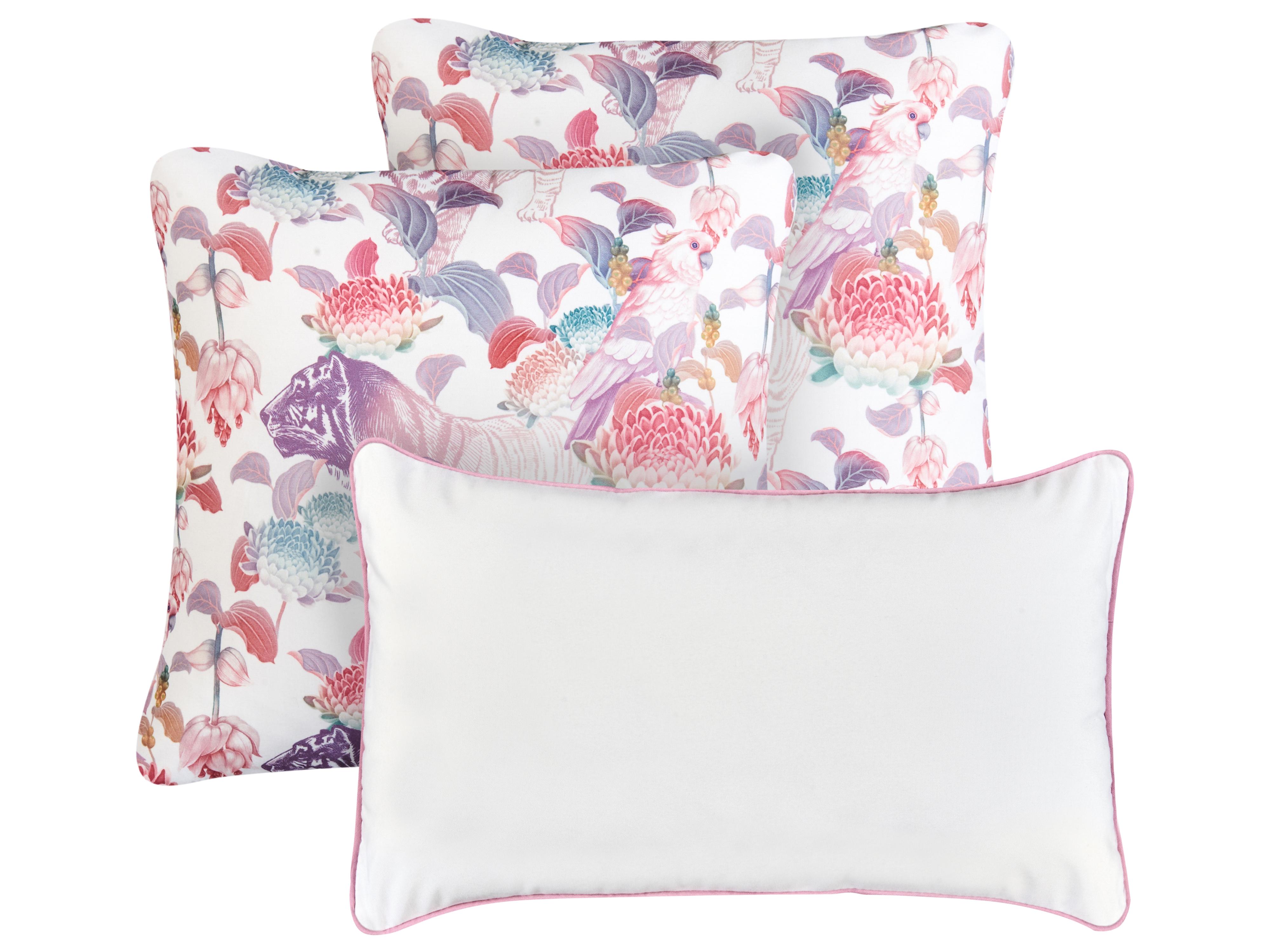 Set van 3 tuinkussens VIVID bloempatroon Meerkleurig