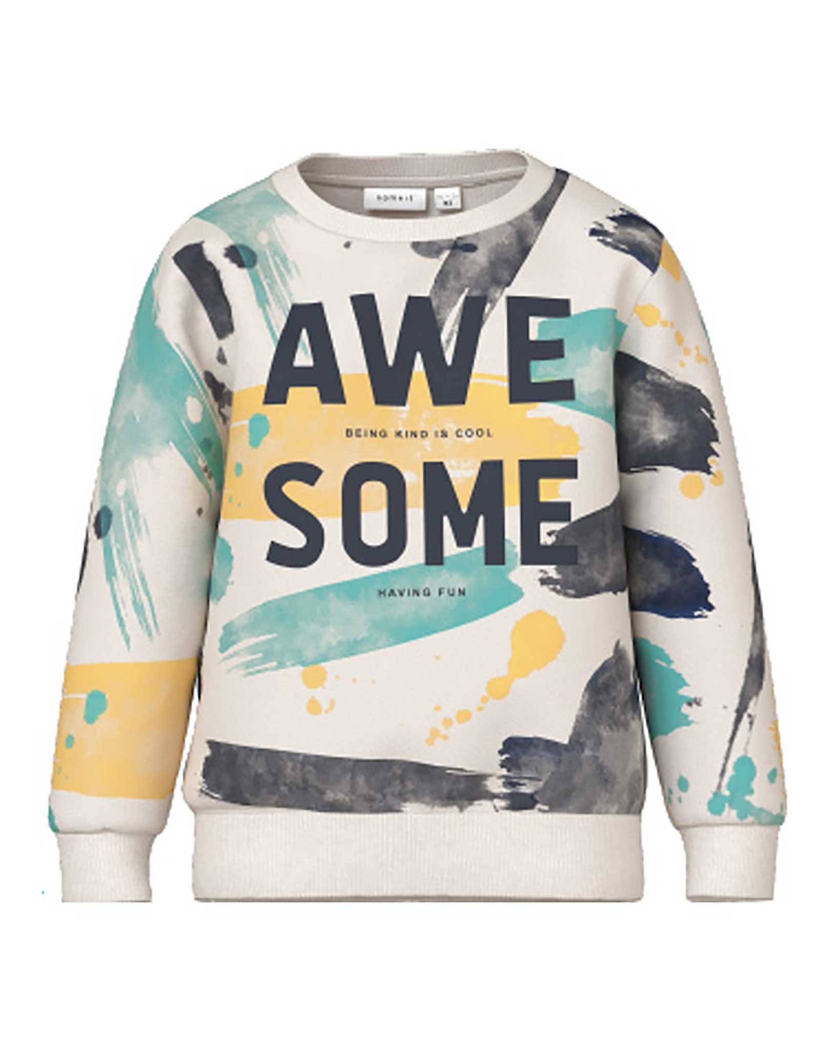 Sweatshirt NMMBULGUR AWESOME in jet stream