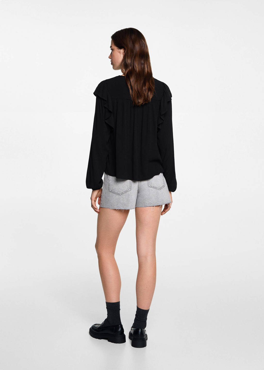 MANGO TEEN top zwart