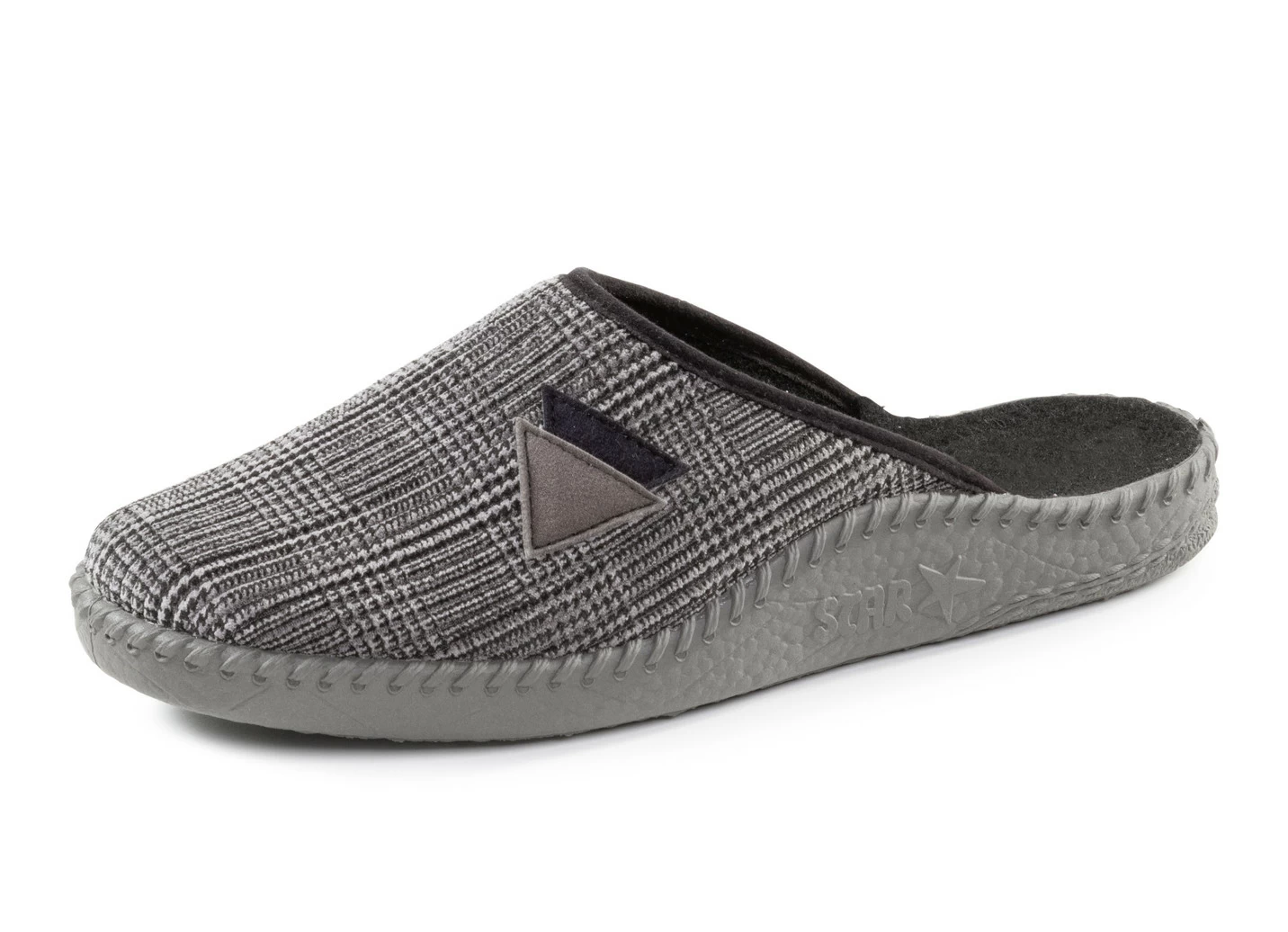 Textil-Pantoffel mit anatomisch geformtem Fußbett