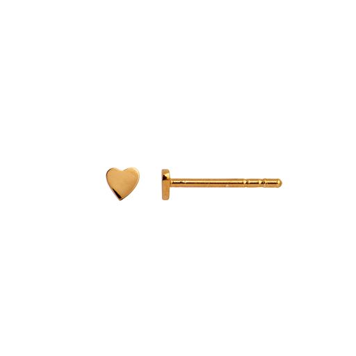 Stine A Petit Love Heart Ørering, Guld