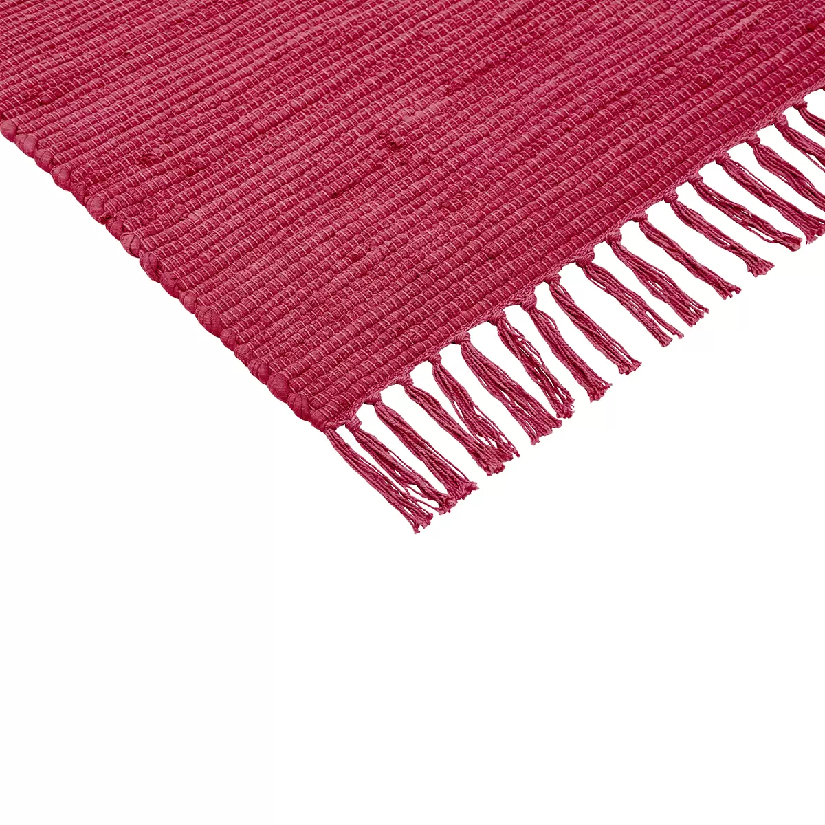 Handwebteppich Annika Rot