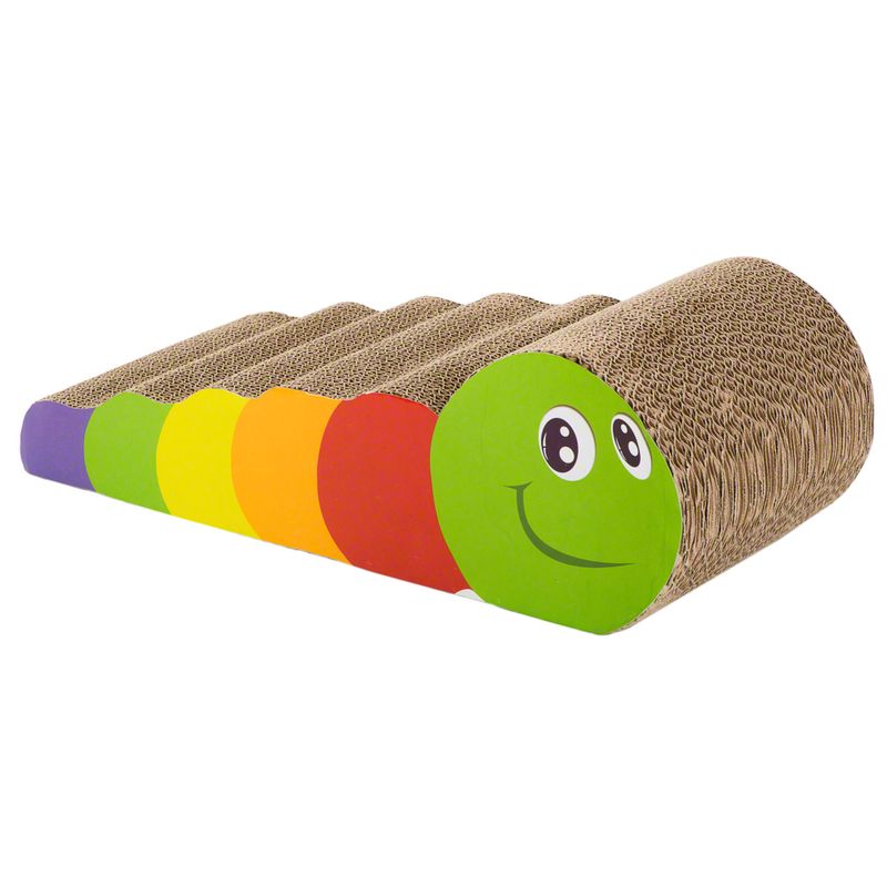 Griffoir chenille en carton ondulé