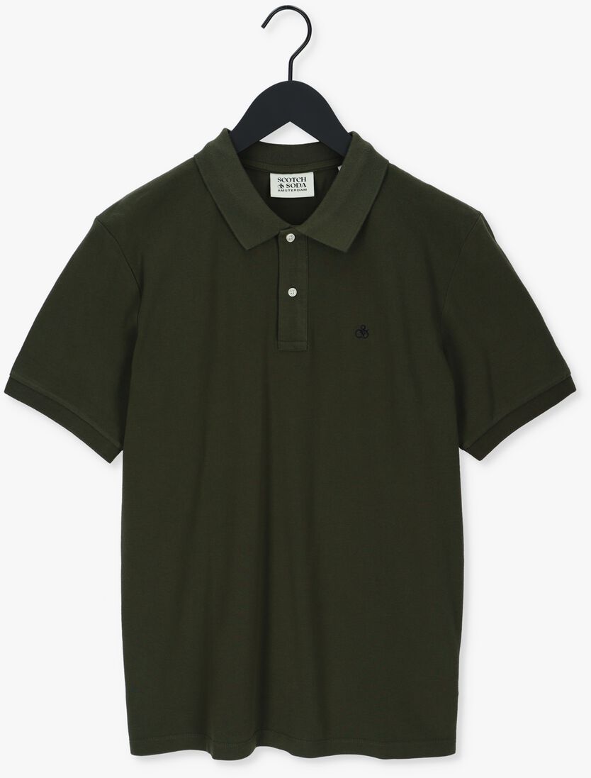 SCOTCH & SODA donkergroene scotch & soda polo pique polo