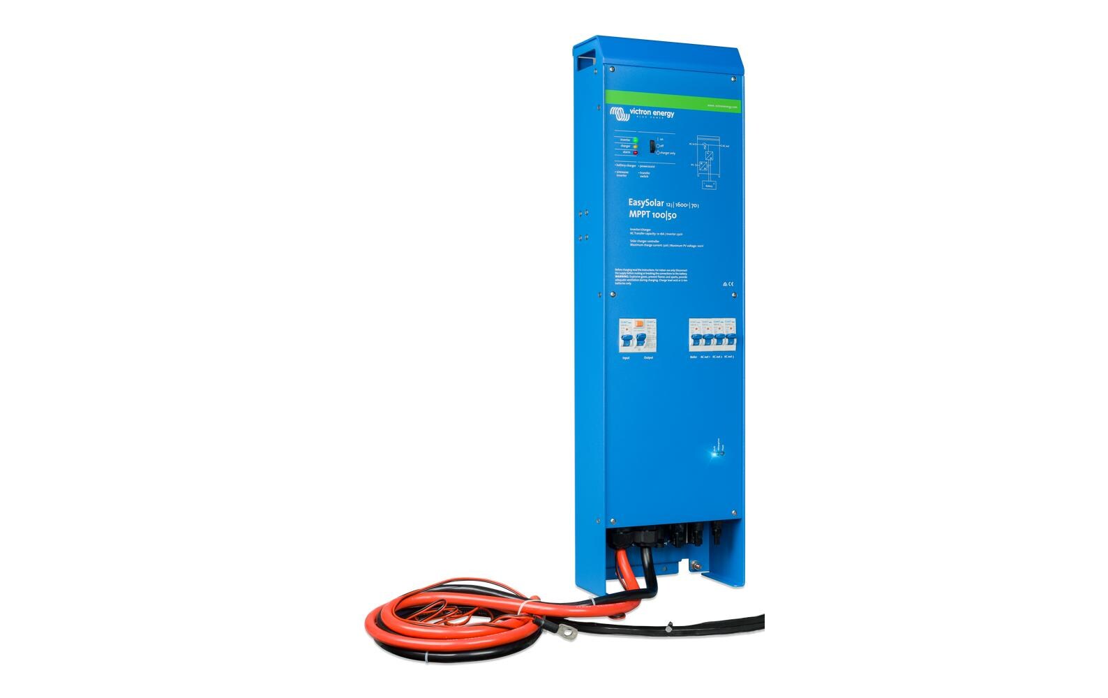 EasySolar Komplettlösung 12 V 1600 VA 50 A<br>MPPT Solar-Laderegler, Wechselrichter-/Ladegerät und Wechseltromverteiler in einem