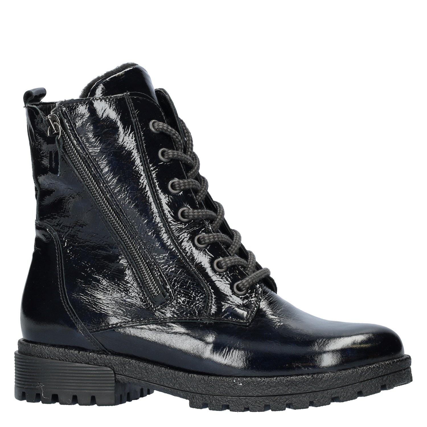 Bonny dames veterboot Waldläufer Blauw