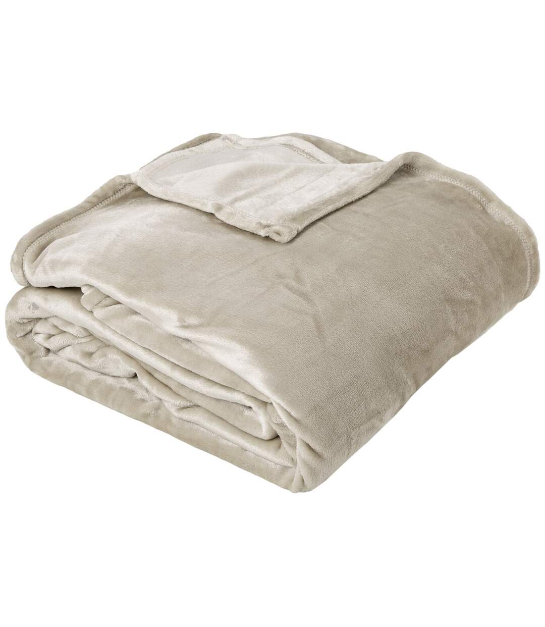 Plaid polaire 150x200 cm microvelours 100% Polyester 280g/m2 VELVET gris Galet