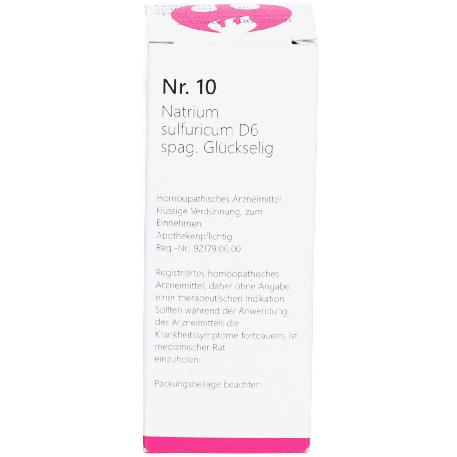 NR.10 Natrium sulfuricum D 6 spag.Glückselig