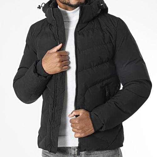Doudoune Capuche Noir