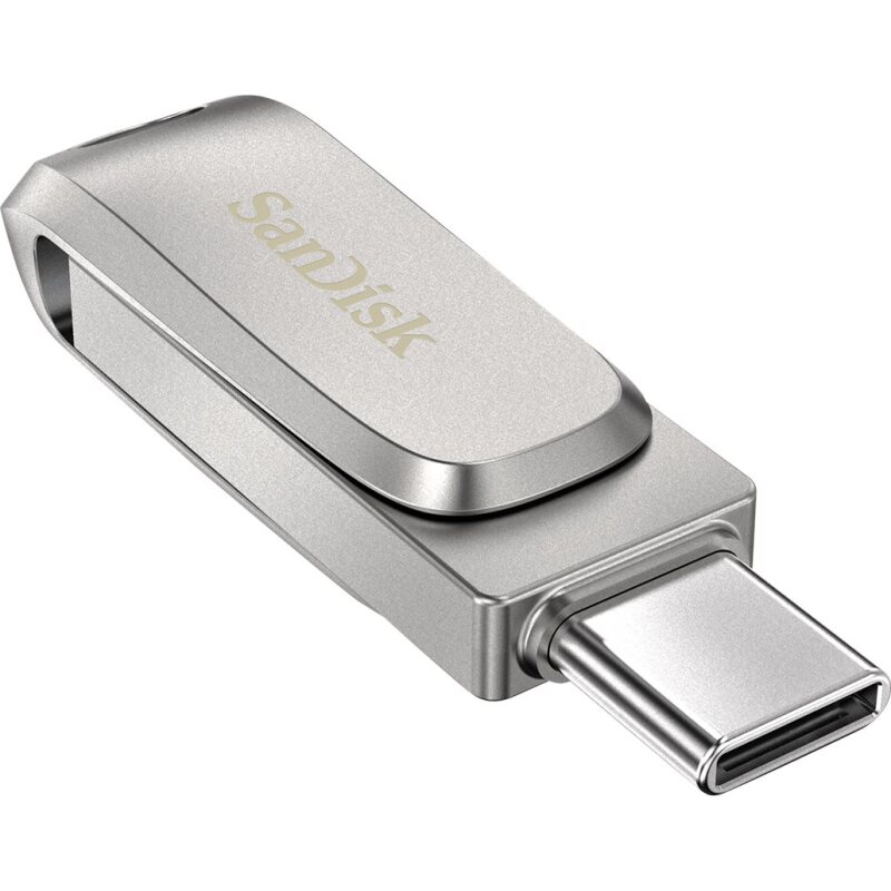 SanDisk Ultra Dual Drive Luxe lecteur USB flash 1 To USB Type-A / USB Type-C 3.2 Gen 1 (3.1 Gen 1) Acier inoxydable