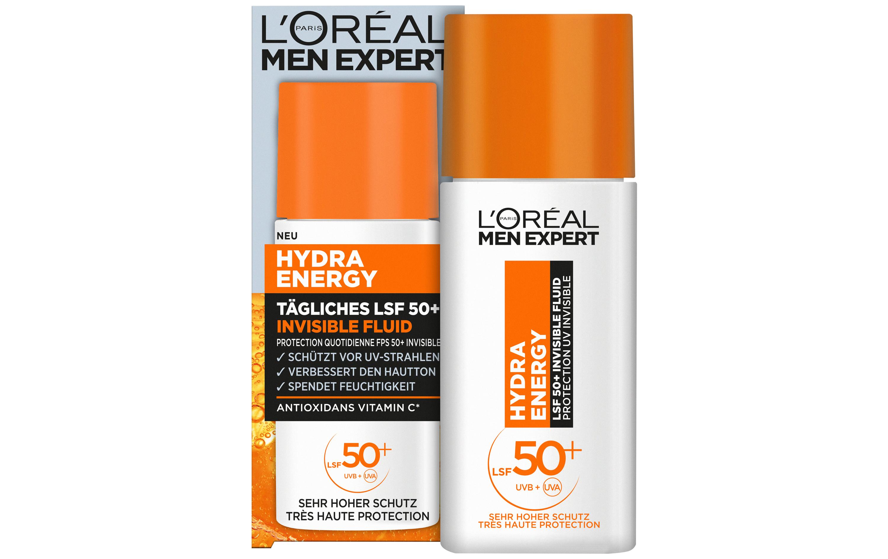 Gesichtsfluid Expert Hydra Energy LSF50 50 mlFluid versorgt die Haut intensiv mit Feuchtigkeit und bietet einen hohen Schutz vor UVA- und UVB-Strahlung