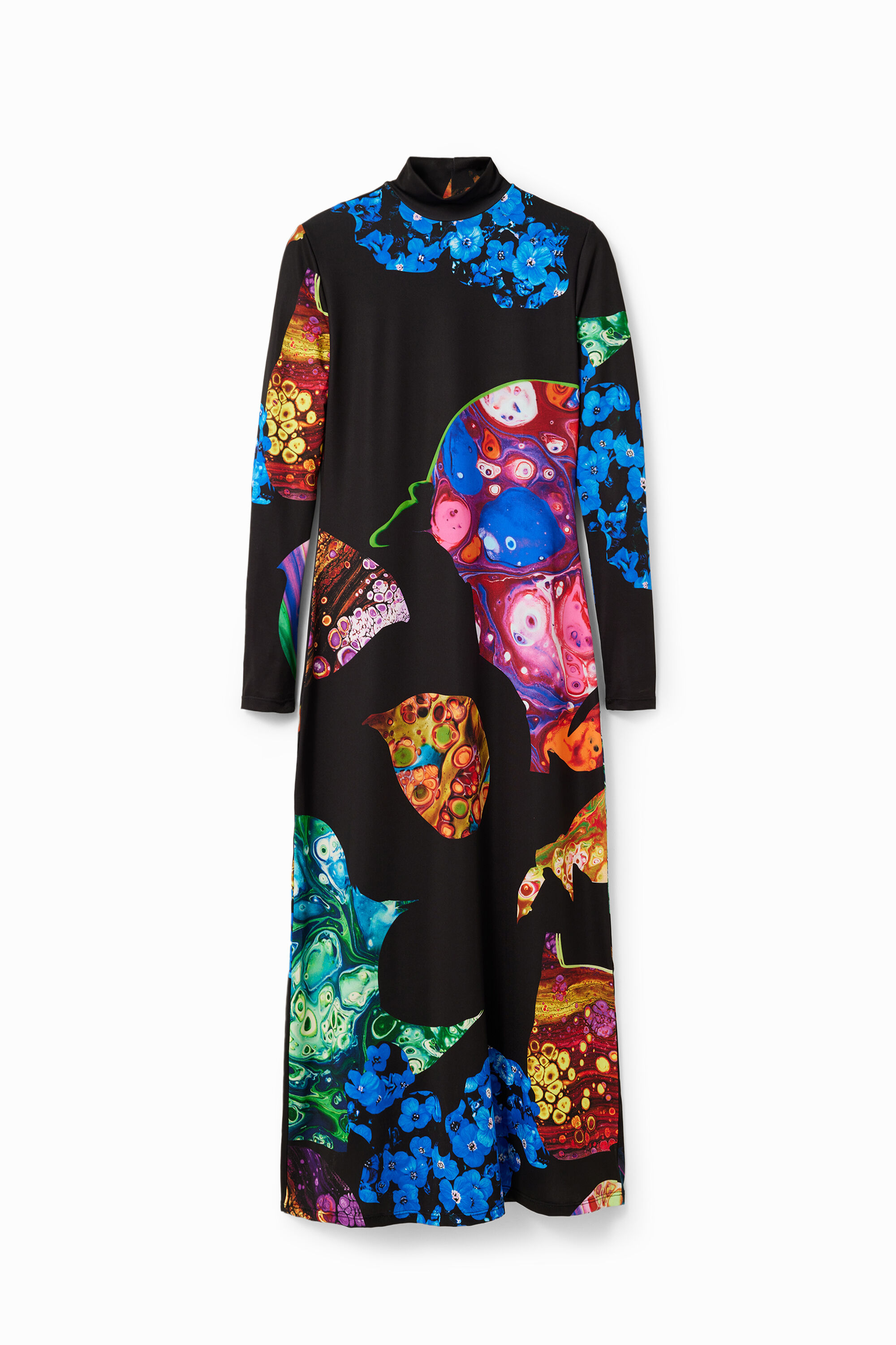 Robe midi ajustée minéral