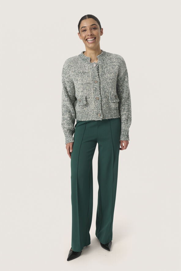 Soaked in Luxury SLKamelia Cardigan Rain forest melange
