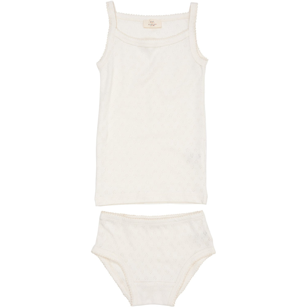 Køb COPENHAGEN COLORS Cream Pointelle Heart Undertøj Sæt