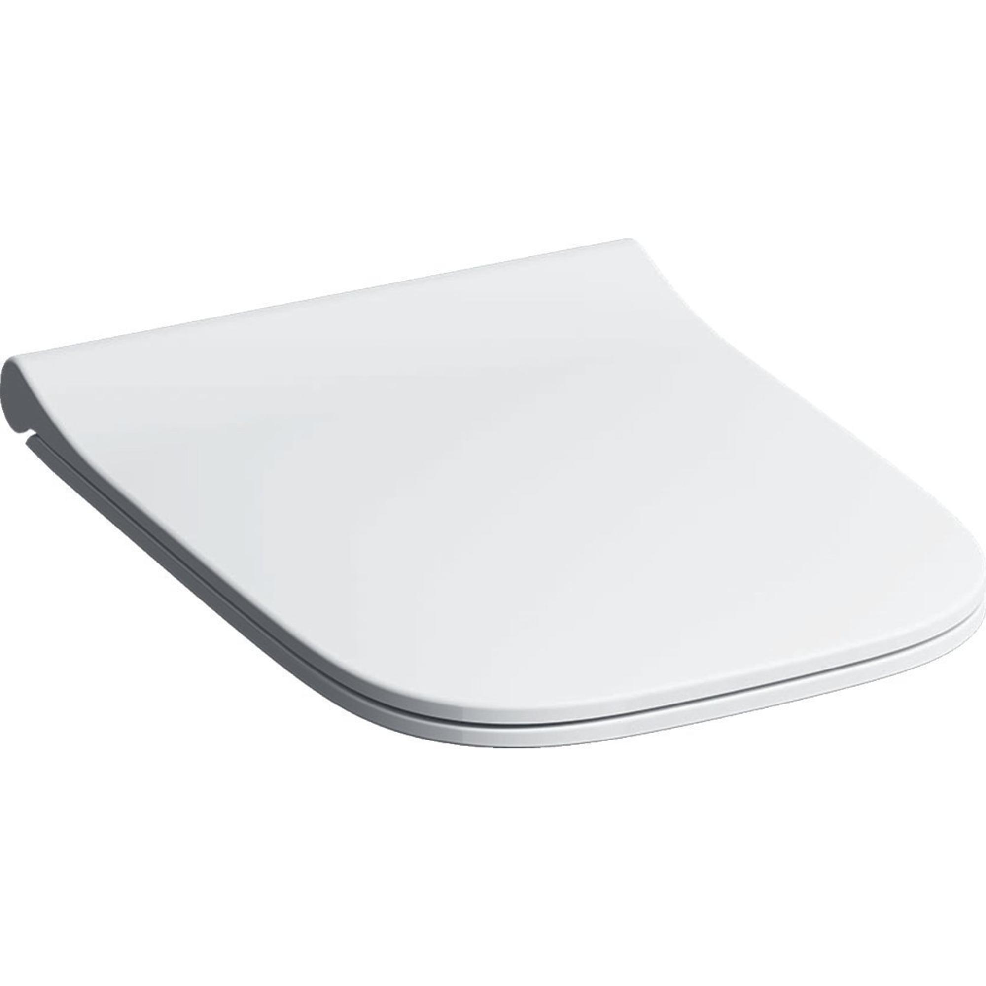 Geberit Smyle Square softclose toiletzitting met quick release slimseat wit mat