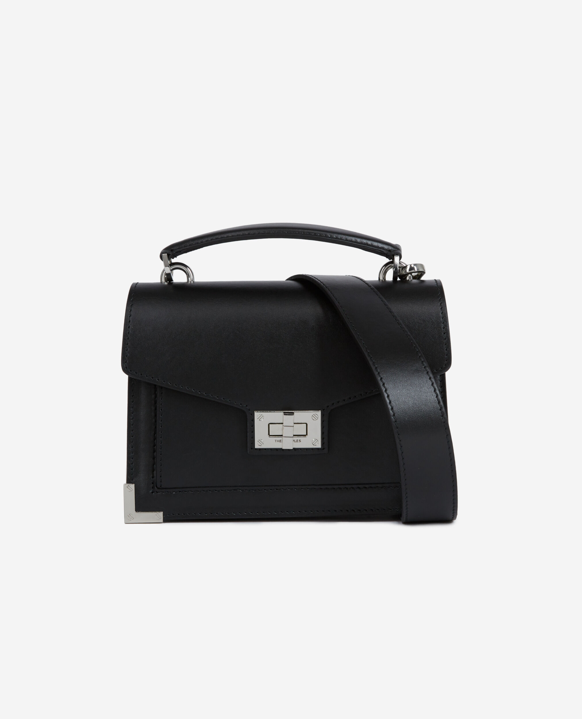 Sac Emily small en cuir noir