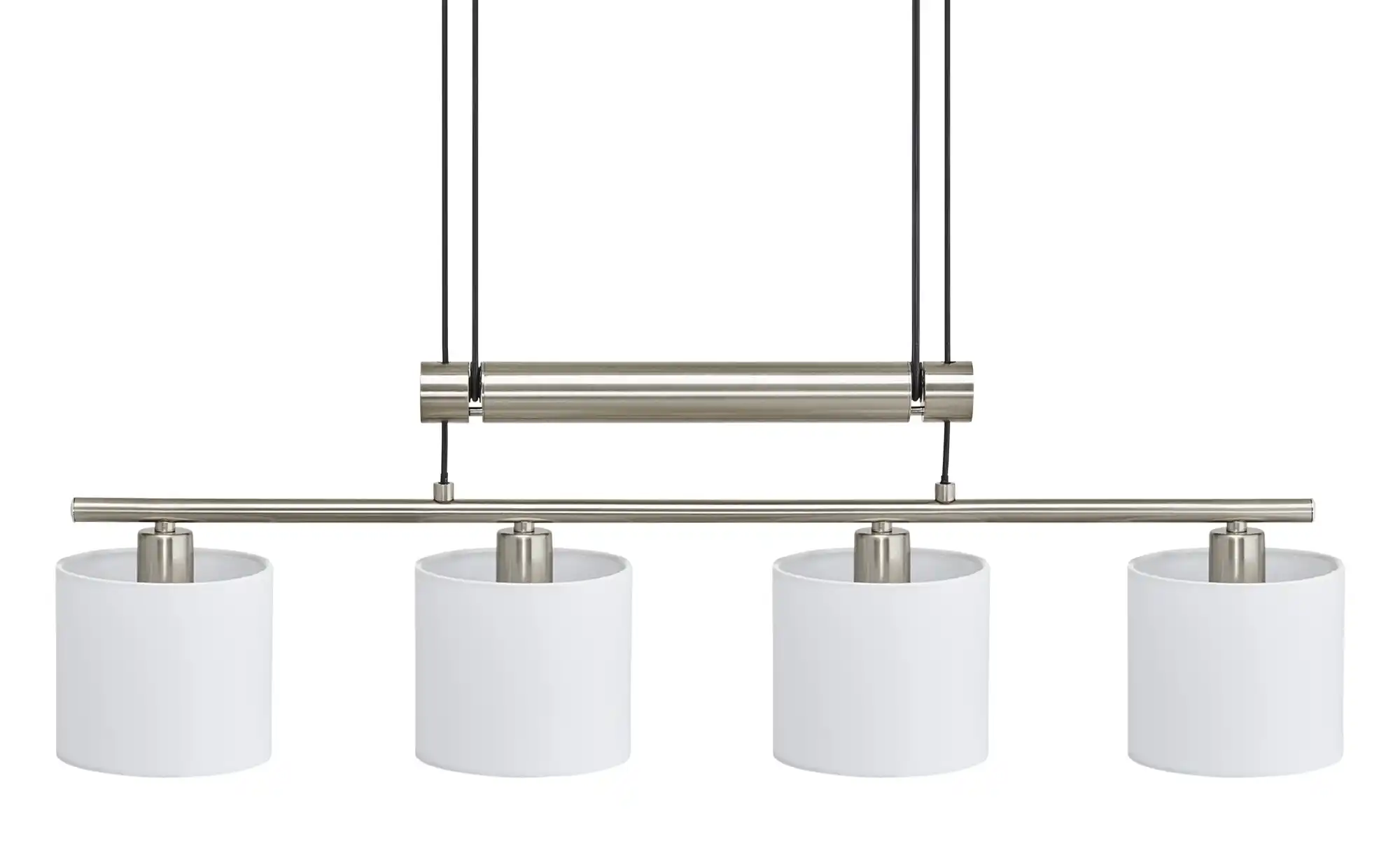 Trio Pendelleuchte, 4-flammig, Stoffschirm