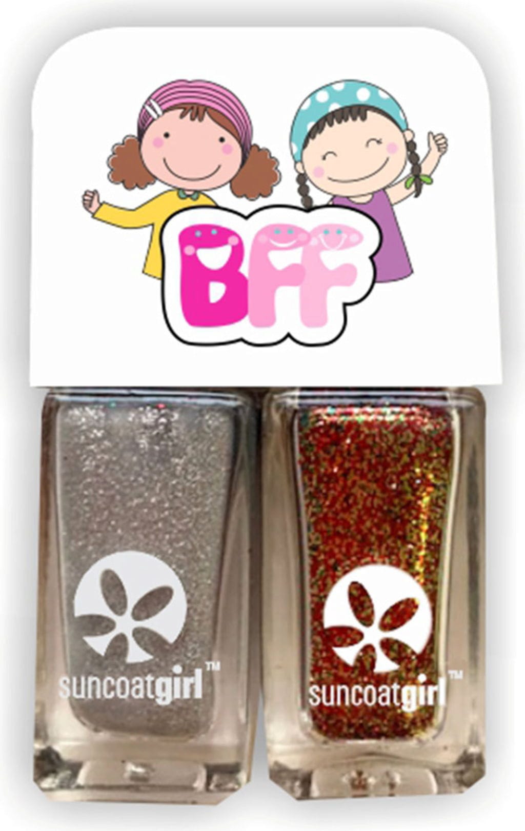 Suncoatgirl  BFF Duo Nail Polish Set Glitter Dust