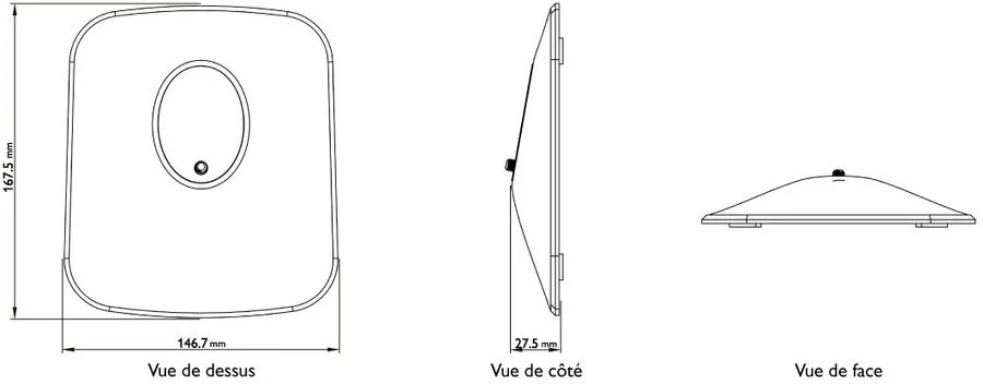 KEF P1 Noir (la paire) Pieds pour enceintes