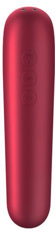 Satisfyer - Dual Love Air Pulse Vibrator App Bestuurbaar Rood