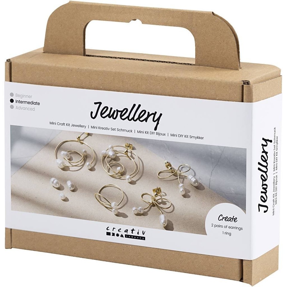 Mini DIY Kit - Smykker - Øreringe Med Wire