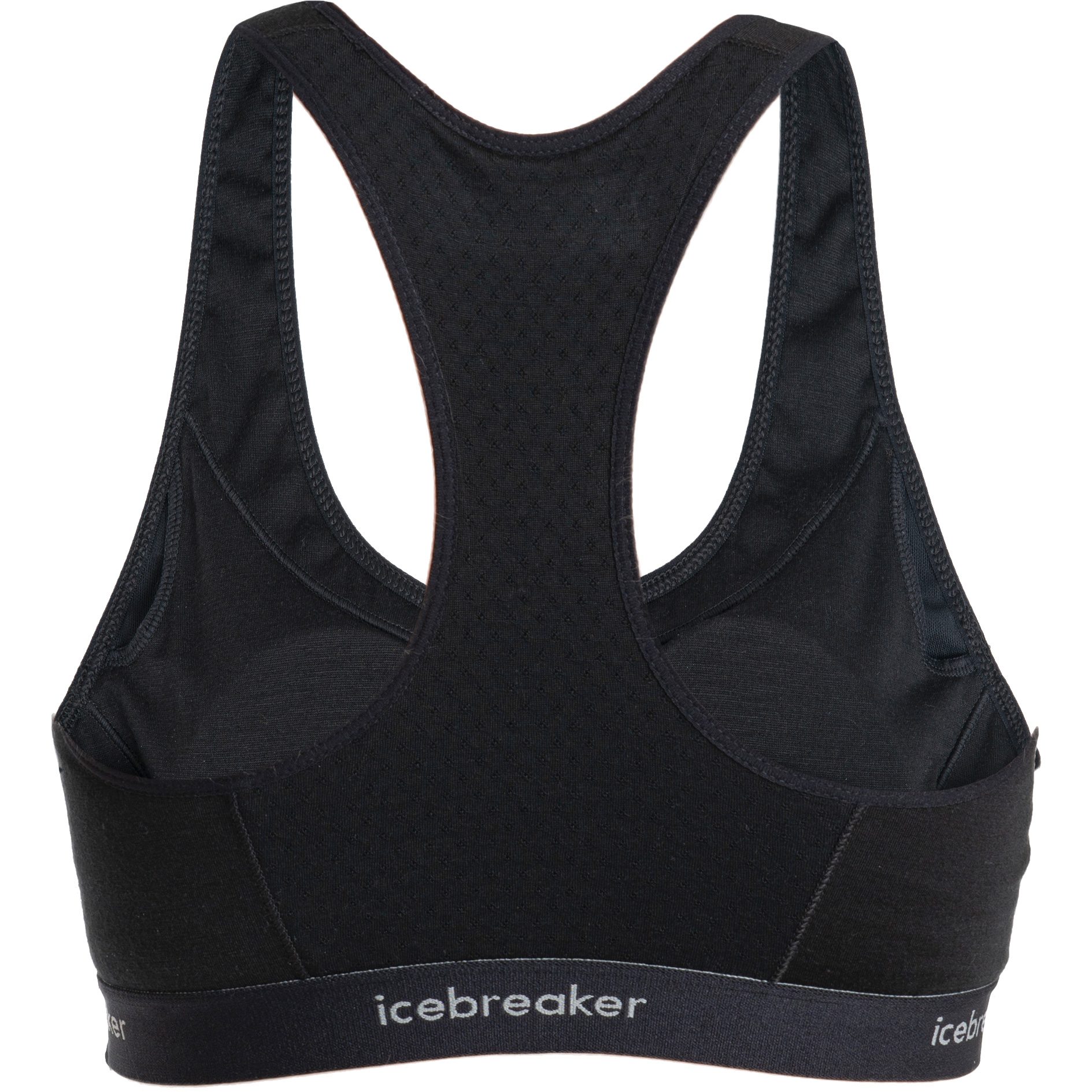 Icebreaker Merino 125 ZoneKnit™ Racerback Sport BH Damen schwarz