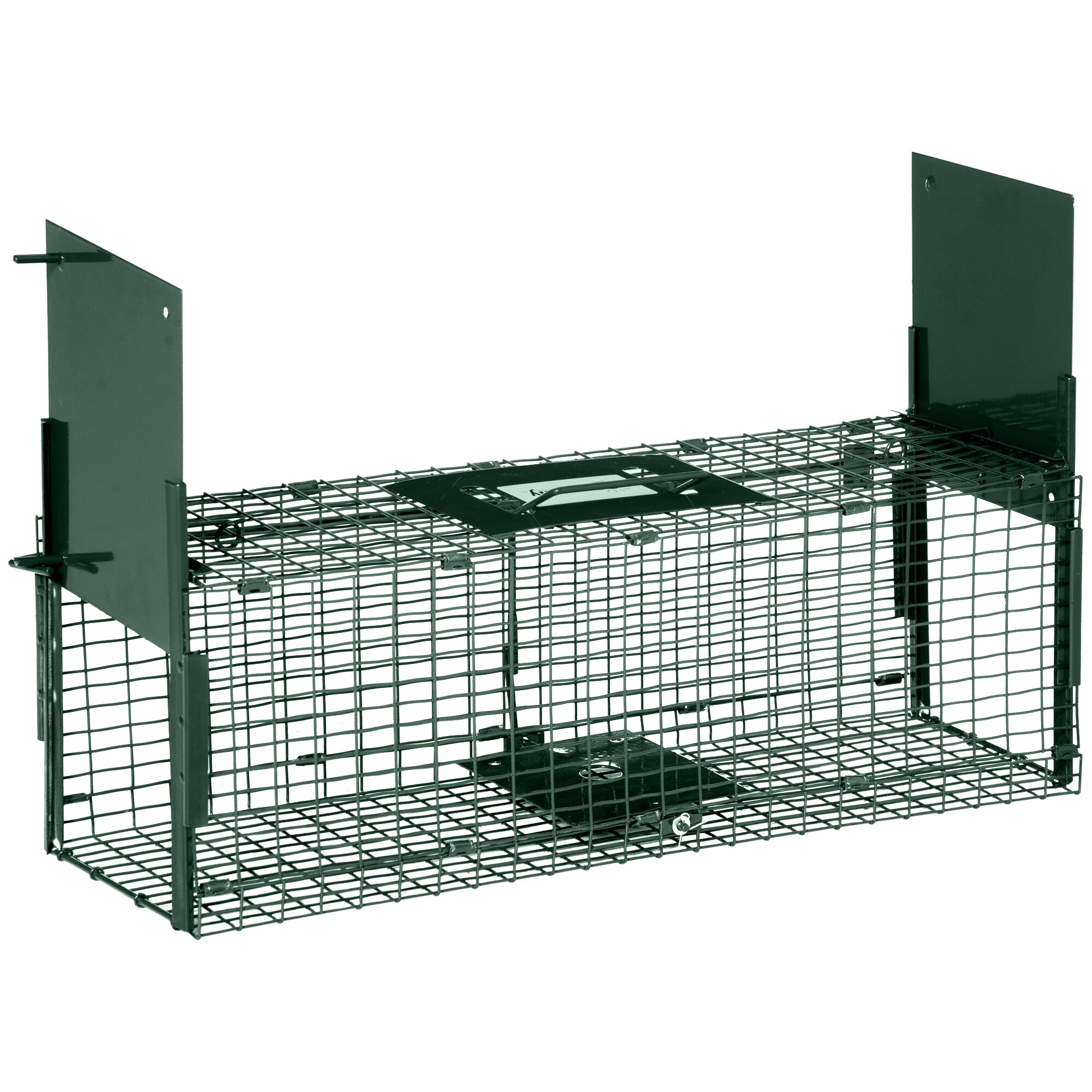 Outsunny Lebendfalle mit Doppeltüren und Griff grün 60L x 18B x 20H cm