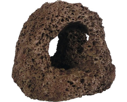 Aquariumdecoratie Lava Grotto 3 gaten 12 x 12 x 15 cm