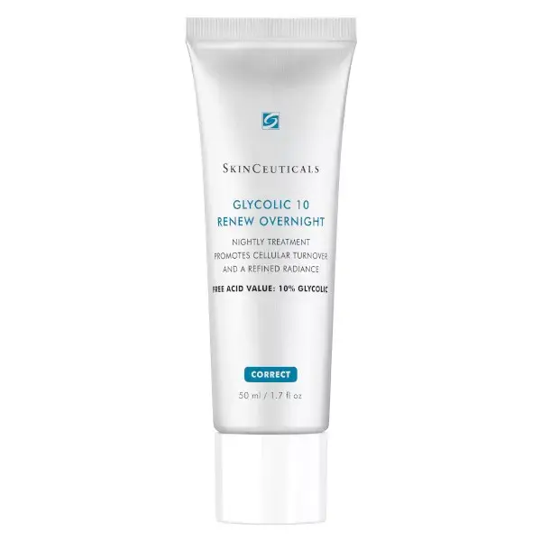 SkinCeuticals Anti-Âge Glycolic 10 Renew Overnight Crème Nuit Exfoliante Visage 50ml