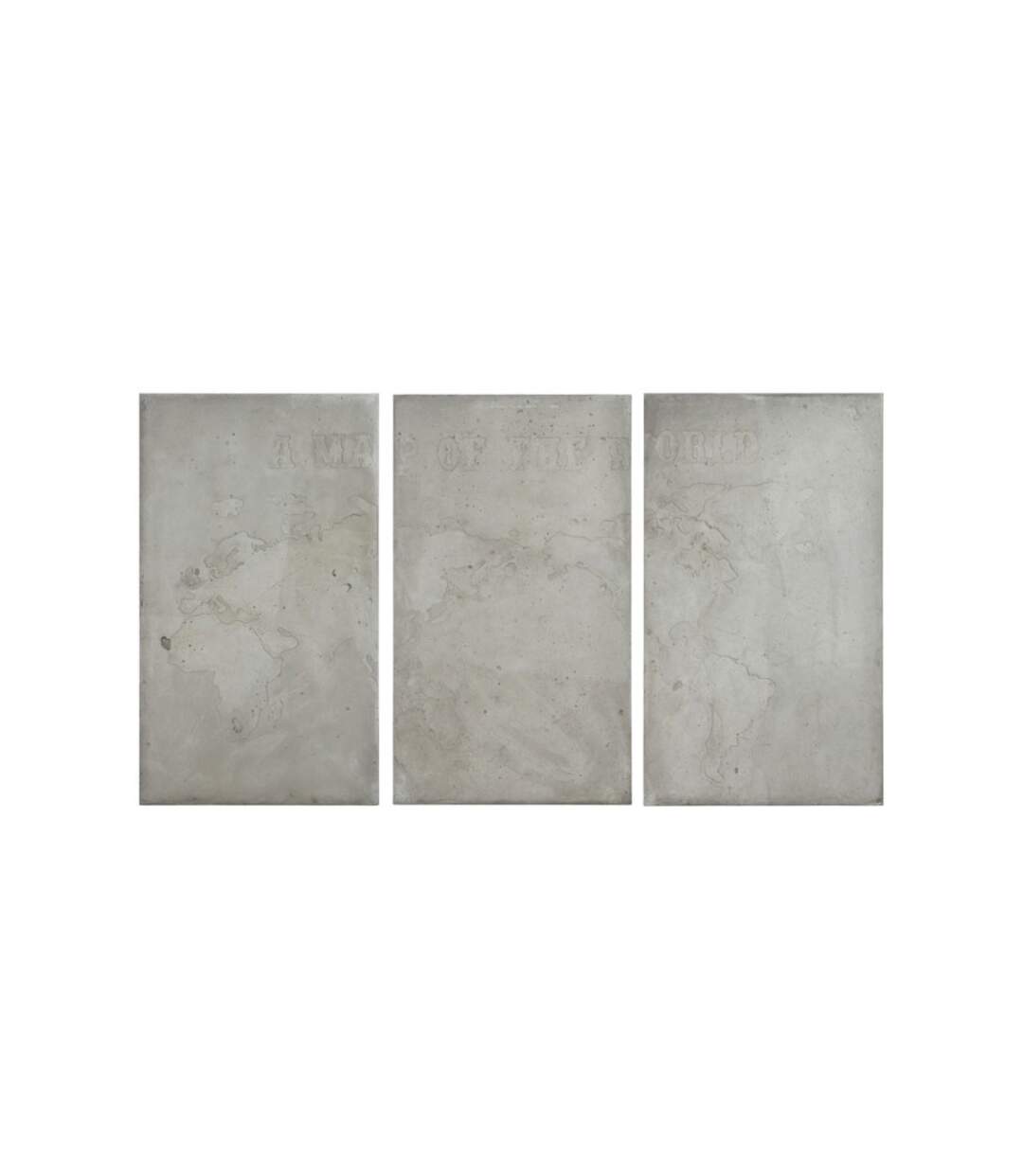 Paris Prix - Lot De 3 Décorations Murales monde 210cm Gris
