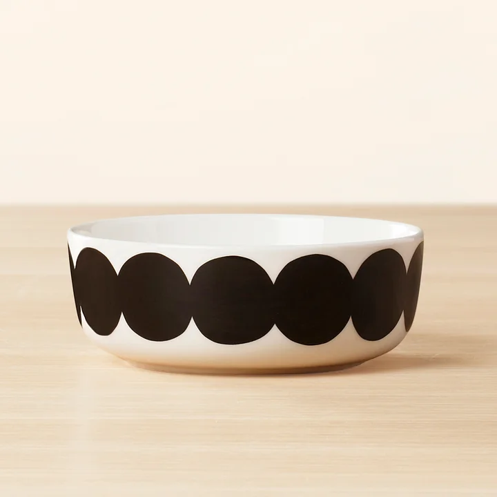 Marimekko - Oiva Räsymatto Schale, 300 ml, weiss / schwarz
