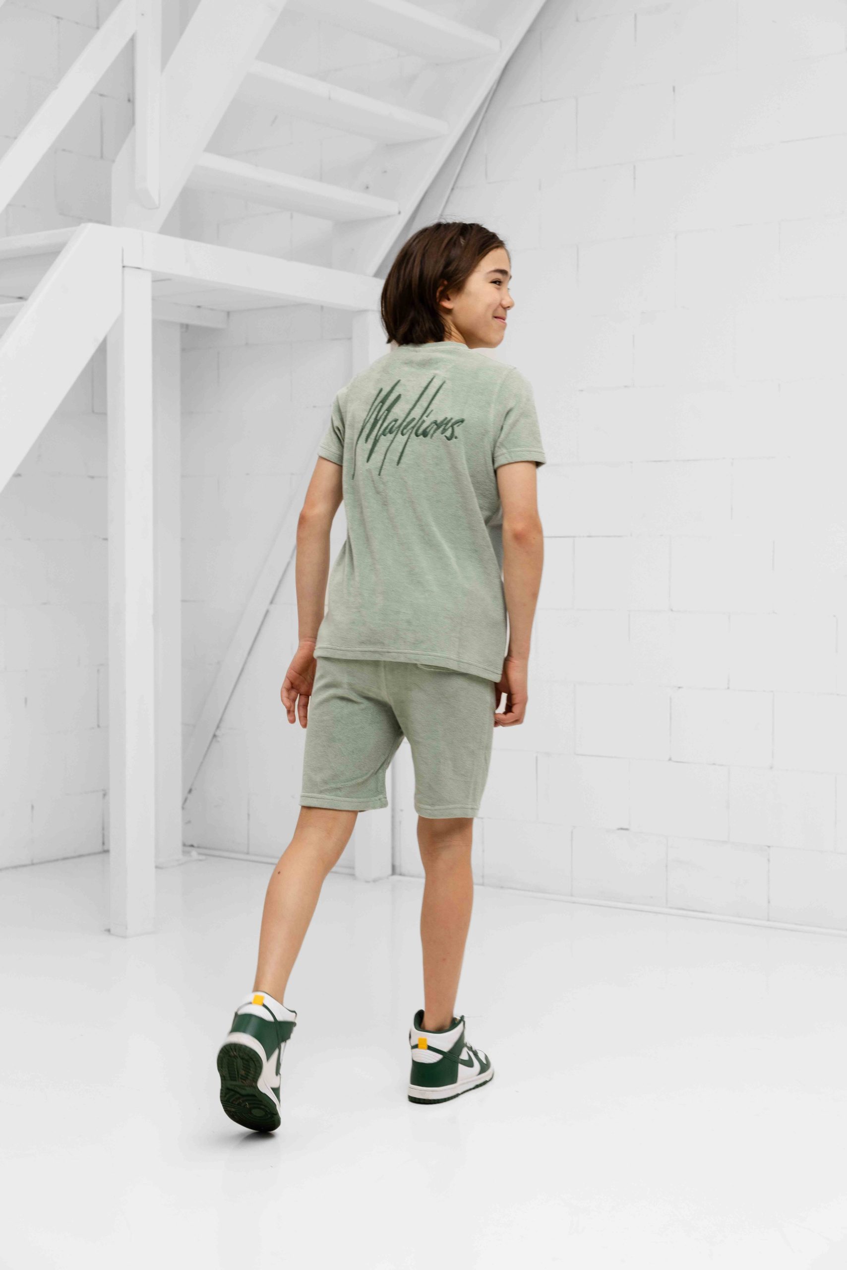 Malelions Signature Towelling Zomerset Kids Lichtgroen