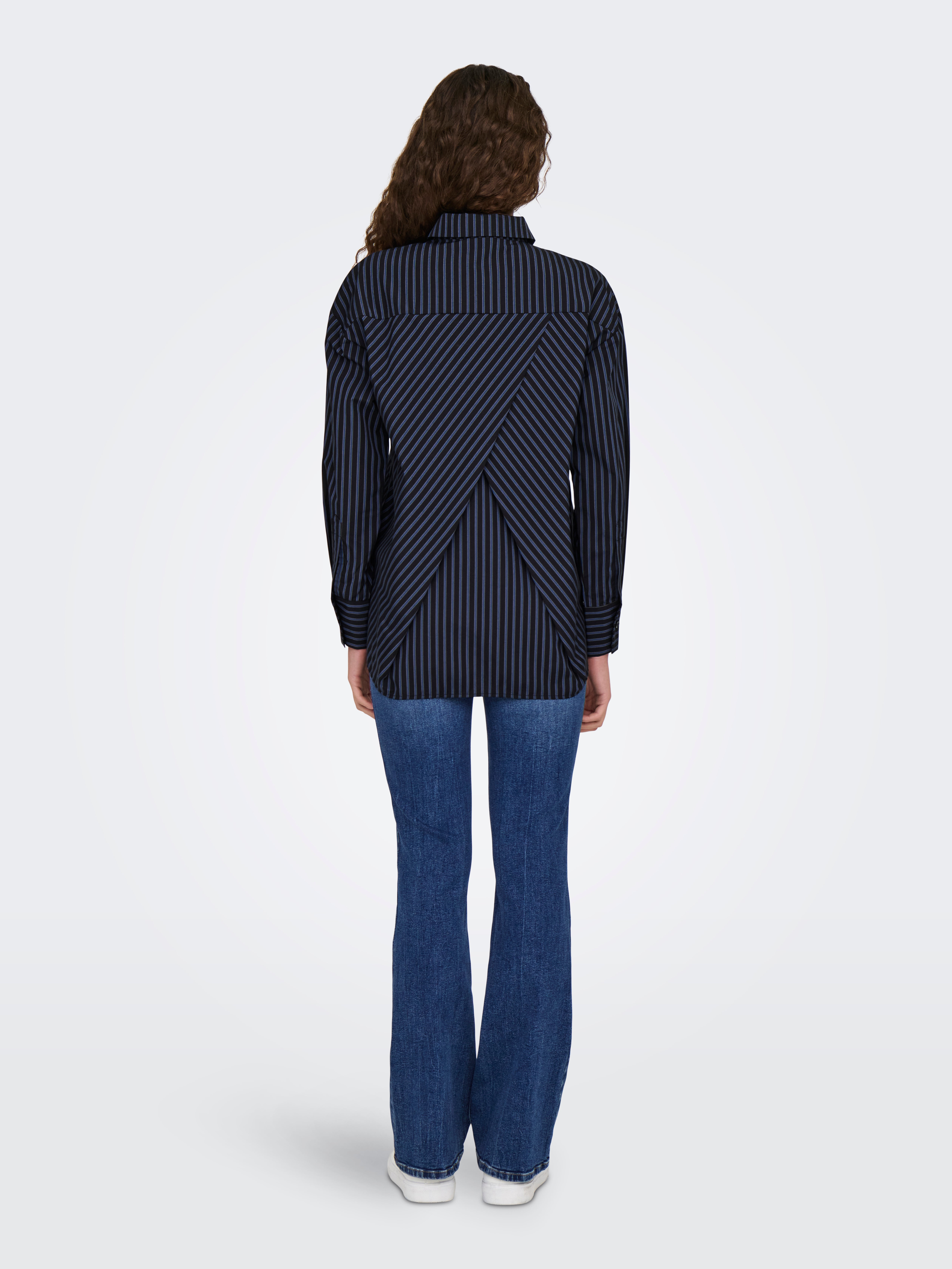 ONLPENA Popelin Hemd Black