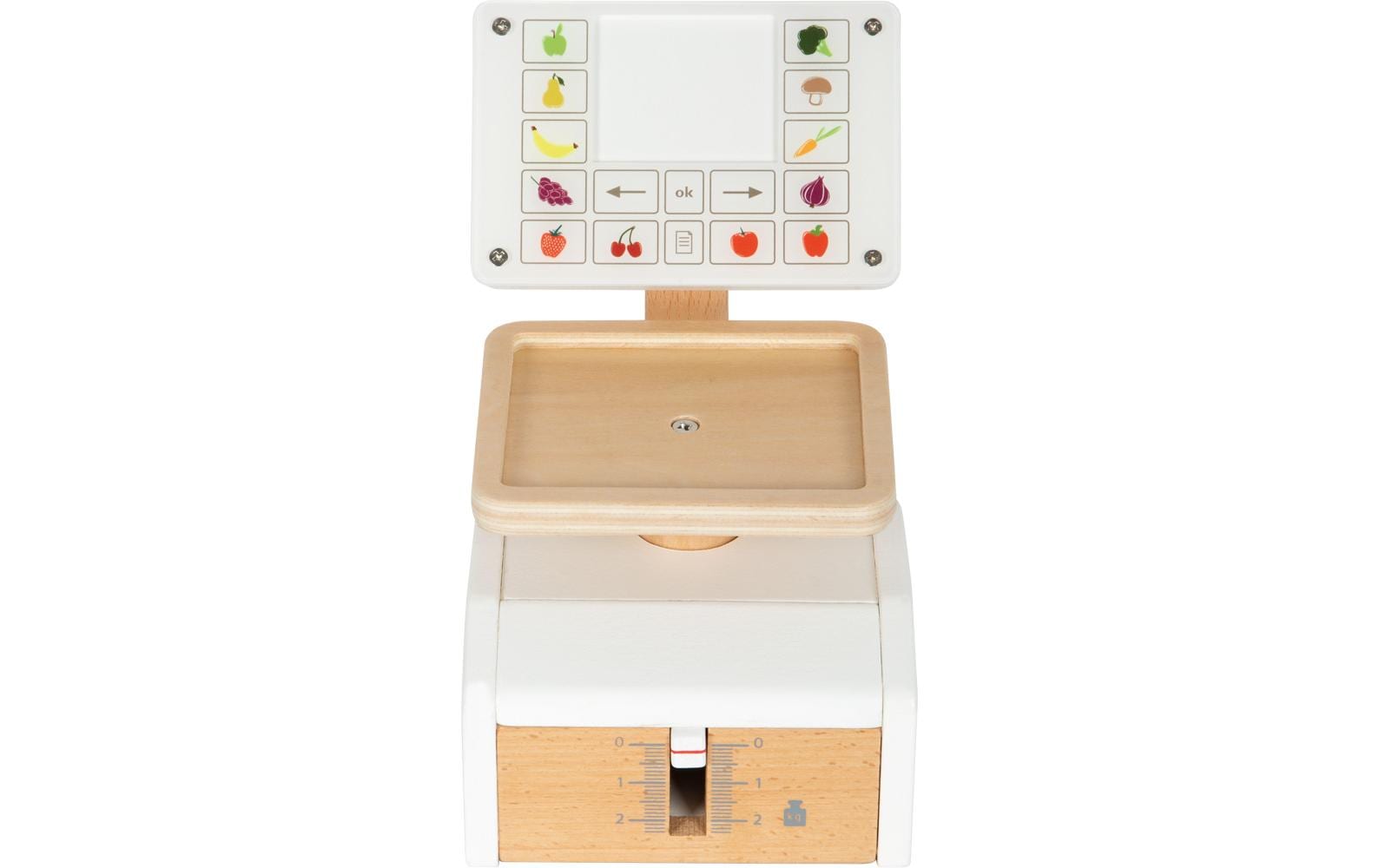 Waage freshMultifunktionale Spielwaage aus Holz mit extra grosser Waagschale