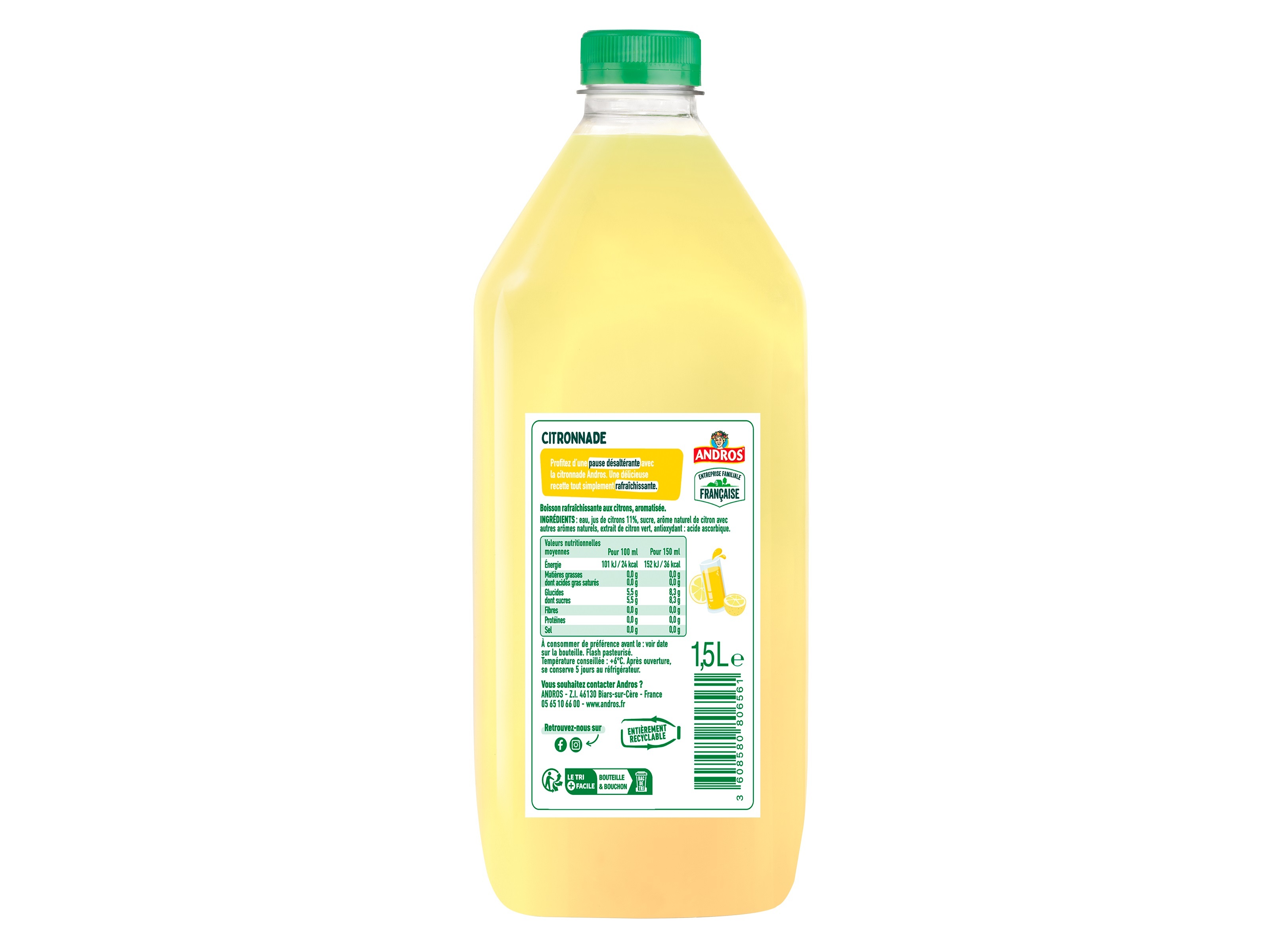 BEBIDA ANDROS LIMONADA 1.5L