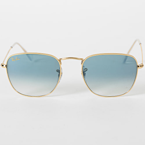 Lunettes De Soleil Frank 3857 Doré Dégradé Bleu Clair