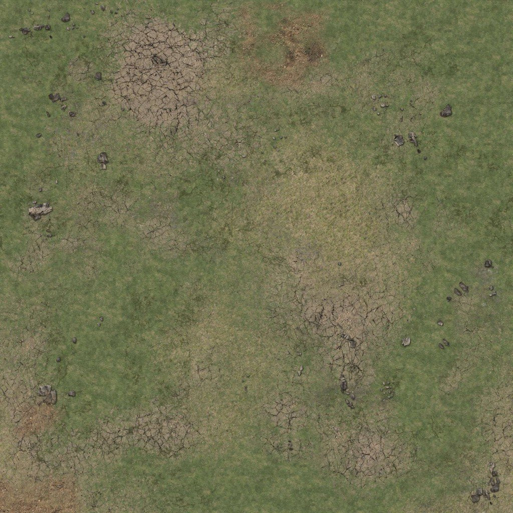 Battle Systems - Grassy Fields Gaming Mat - 90x90cm