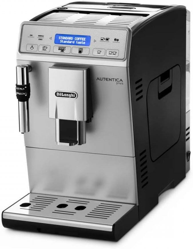 De'Longhi Autentica Plus ETAM 29.620.SB Kaffeevollautomat (1450 W, 1,4 l, Dampfdüse) silber/schwarz