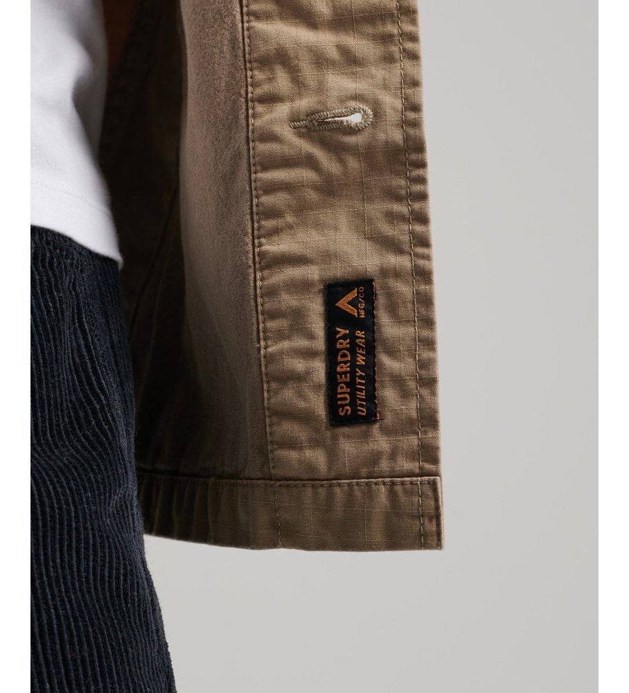 Camisa de combate Superdry Vintage Logo marrom