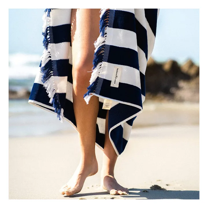 Business & Pleasure Co. Serviette de plage Holiday | Bleu marine