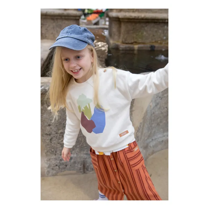 Bootani Sweat Coton Bio Légumes | Ecru