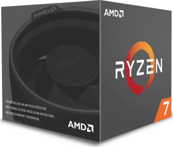 AMD Ryzen 7 2700 - 3.2 GHz (4.1 GHz Turbo) - 8 kerner - 16 tråde - 20 MB cache - Socket AM4 - Box