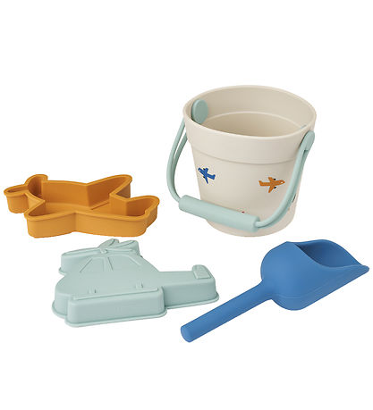 Liewood Strandset - Silikon - 4 Teile - Mini - Aviator/Ecru